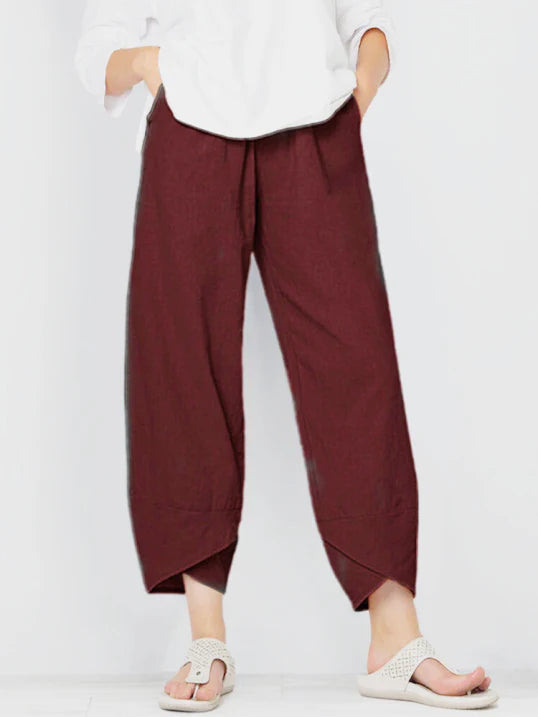 Luchtige cropped dames broek – verkort model voor zomer & vrije tijd