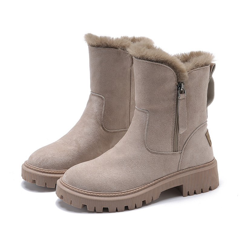 Dames winter enkellaarzen – thermische voering & waterafstotend