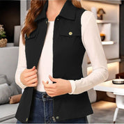 Heidi dames bodywarmer – stijlvolle gewatteerde weste met zakken