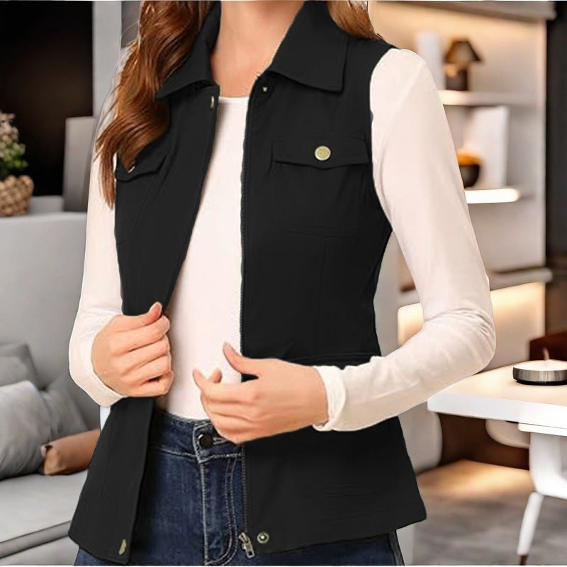 Heidi dames bodywarmer – stijlvolle gewatteerde weste met zakken