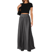 Heidi dames jersey broek – wijde broek met hoge taille en comfortabele pasvorm