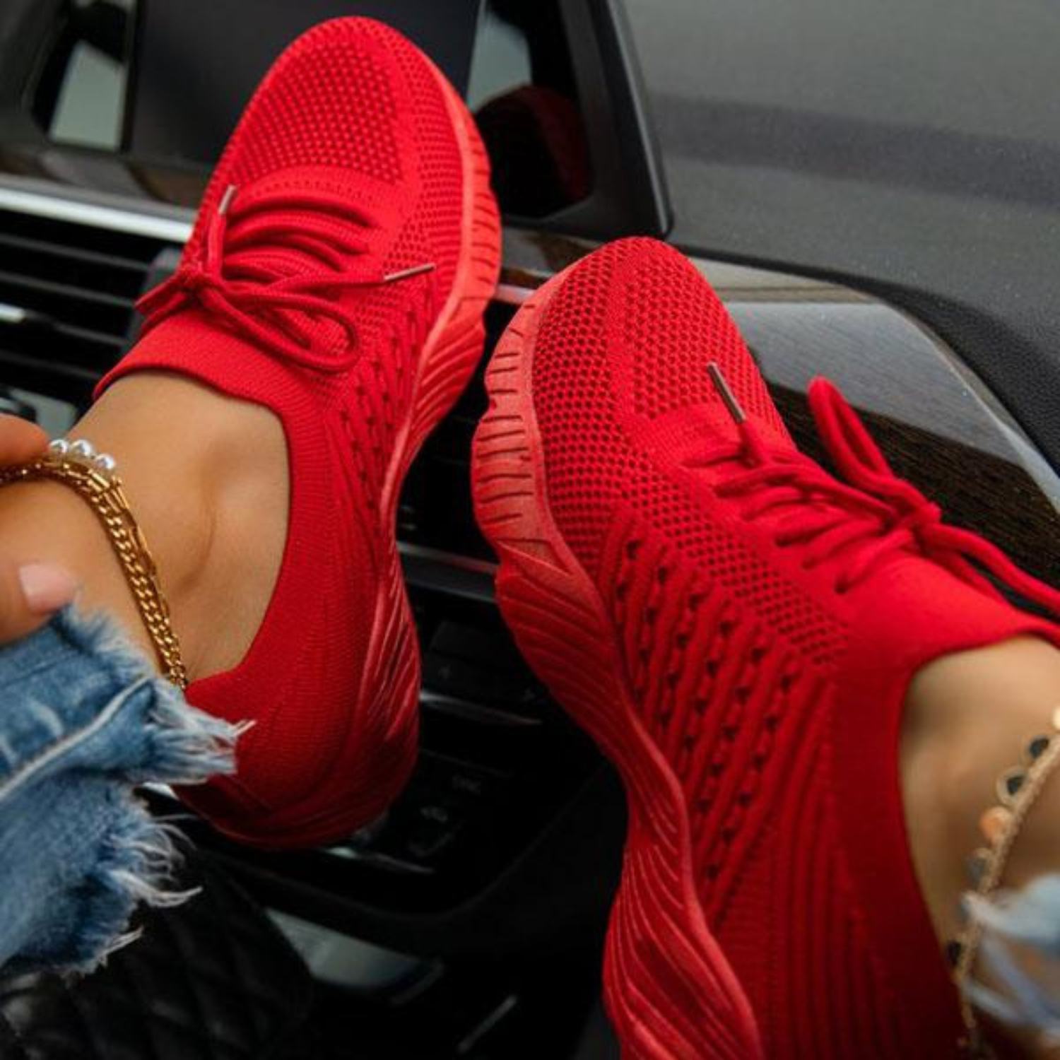Dames Veterschoenen – Lichtgewicht Sneakers met Zachte Zool en Ademend Comfort