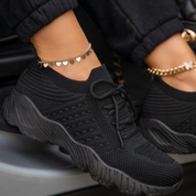 Dames Veterschoenen – Lichtgewicht Sneakers met Zachte Zool en Ademend Comfort
