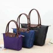Dames Luxe Handtas met Leren Details – Grote Oxford Tas met Tijdloos Design