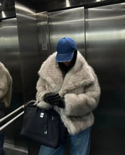 Luxe faux bontjas dames – zachte warme jas met elegante getailleerde pasvorm