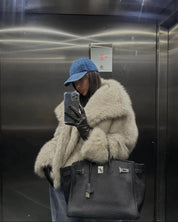 Luxe faux bontjas dames – zachte warme jas met elegante getailleerde pasvorm