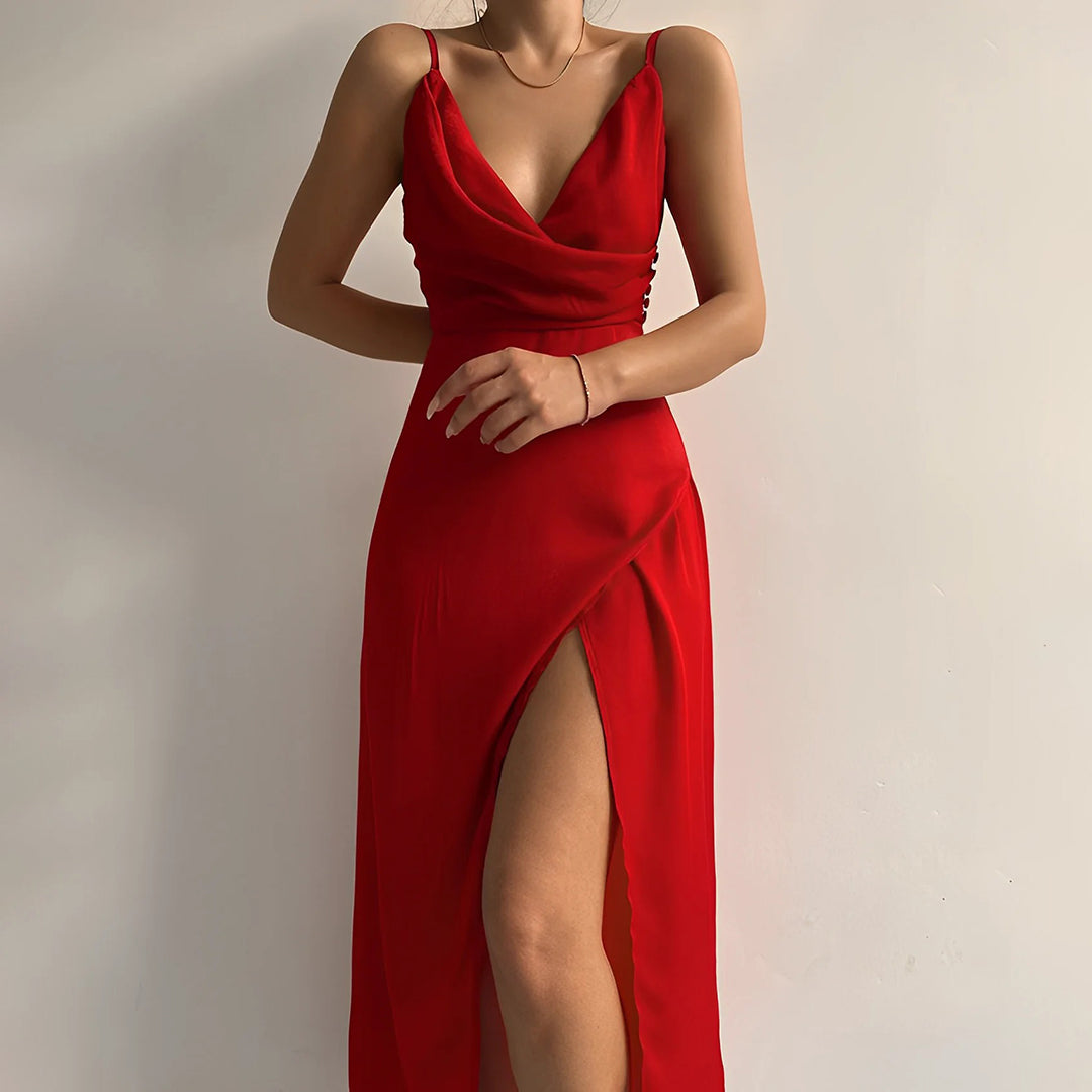 Seraphina Maxi Jurk Dames – Luxe Lange Jurk voor Bruiloften & Feestelijke Gelegenheden