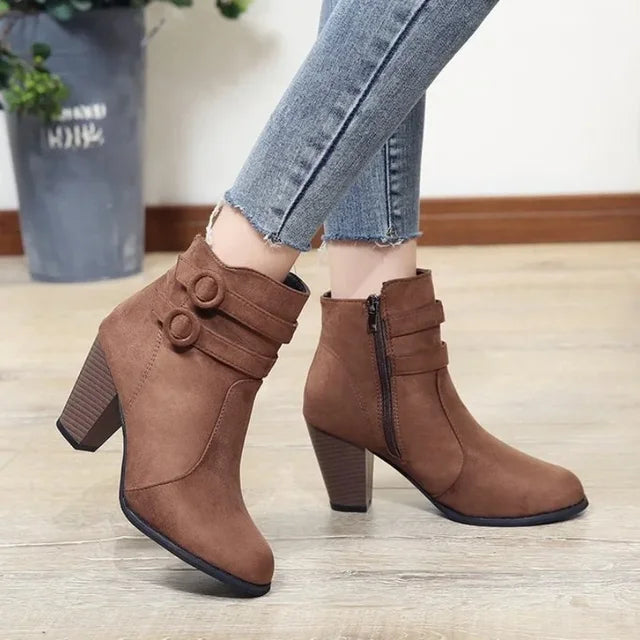 Retro Laarzen Dames – Stijlvolle Vintage Boots met Comfortabele Pasvorm & Tijdloos Design