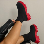 Shanna Boots Dames | Comfortabele Stoffen Enkellaarsjes met Hak – Vardi Dante