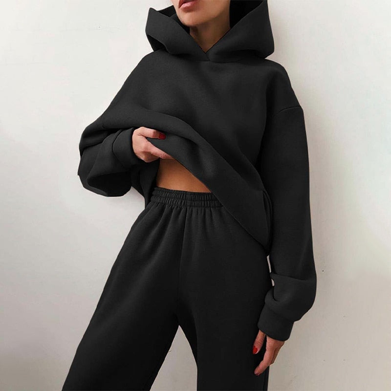 Dames Ultra-Zachte Oversized Lounge Jogging Set – Luxe Comfort & Stijlvolle Pasvorm
