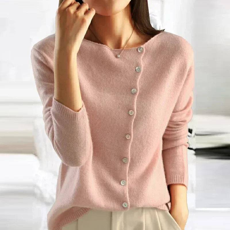 Mara dames trui – stijlvolle gebreide trui met warme stof en elegante pasvorm voor herfst & winter