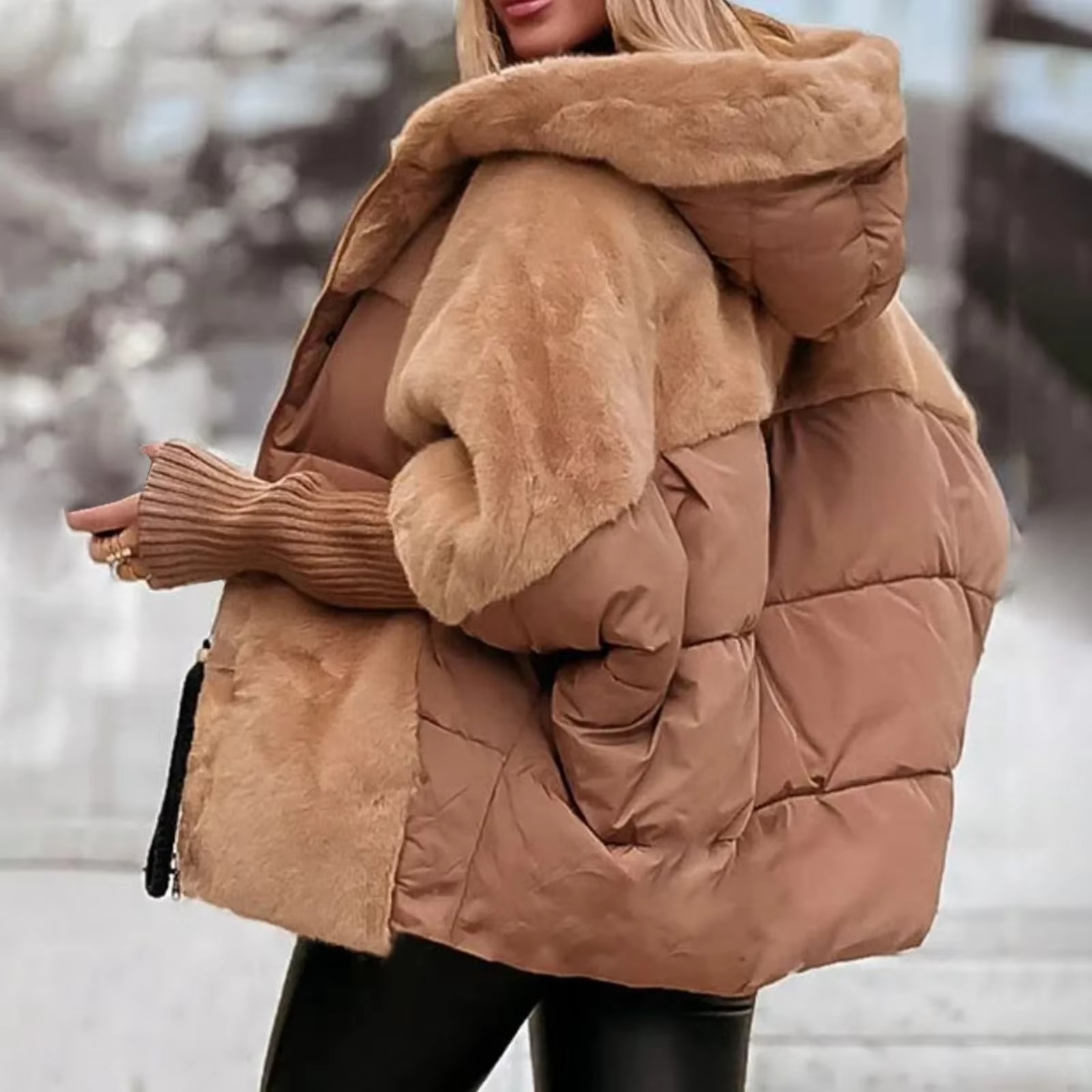 Warme dames winterjas – stijlvolle effen jas voor herfst & winter