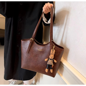 Portia Eco-Chique Tas | Duurzame dames schoudertas | Vegan leren handtas met stijlvol design