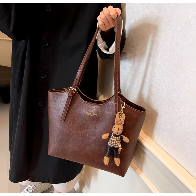 Portia Eco-Chique Tas | Duurzame dames schoudertas | Vegan leren handtas met stijlvol design
