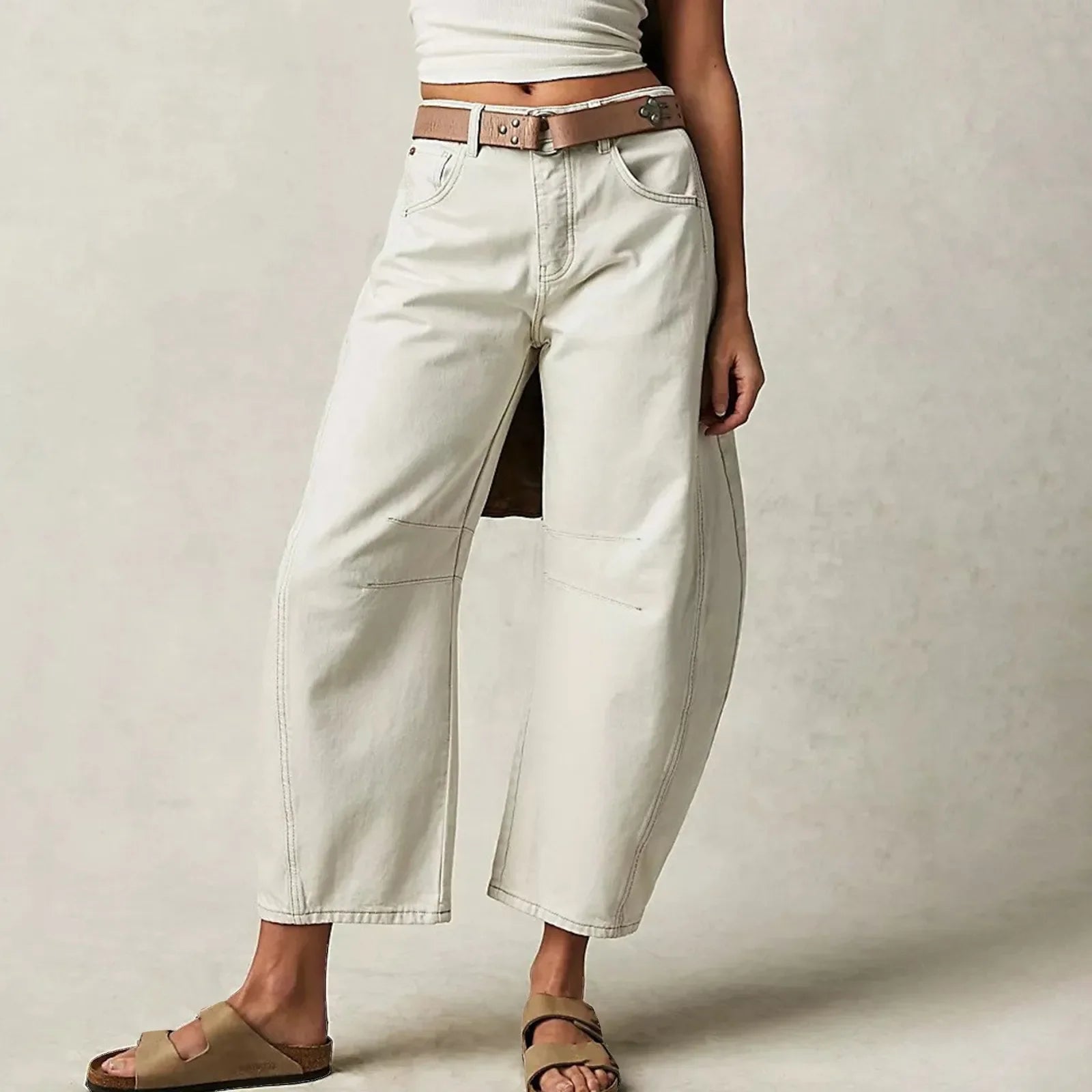 Sheeron Wide Leg Jeans Dames – Comfortabele & Stijlvolle Wijde Spijkerbroek