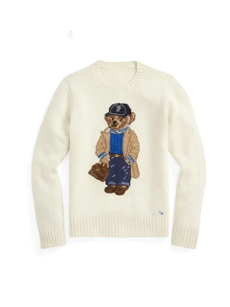 KIRIE dames trui – schattige beren sweater in zacht en warm design