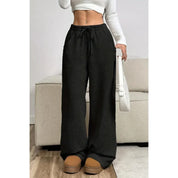 Dames corduroy broek met hoge taille – ontspannen pasvorm en trendy design