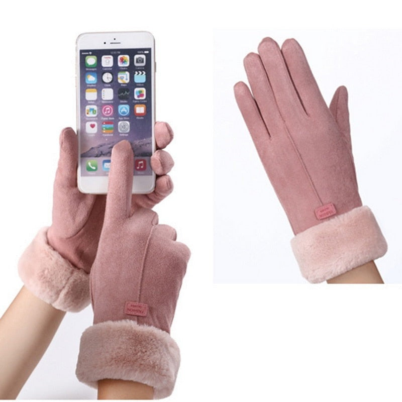 Vardi Dante Furry Handschoenen – Warme Waterdichte Dameshandschoenen met Touchscreenfunctie