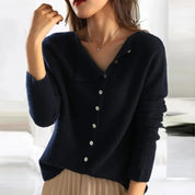 Mara dames trui – stijlvolle gebreide trui met warme stof en elegante pasvorm voor herfst & winter