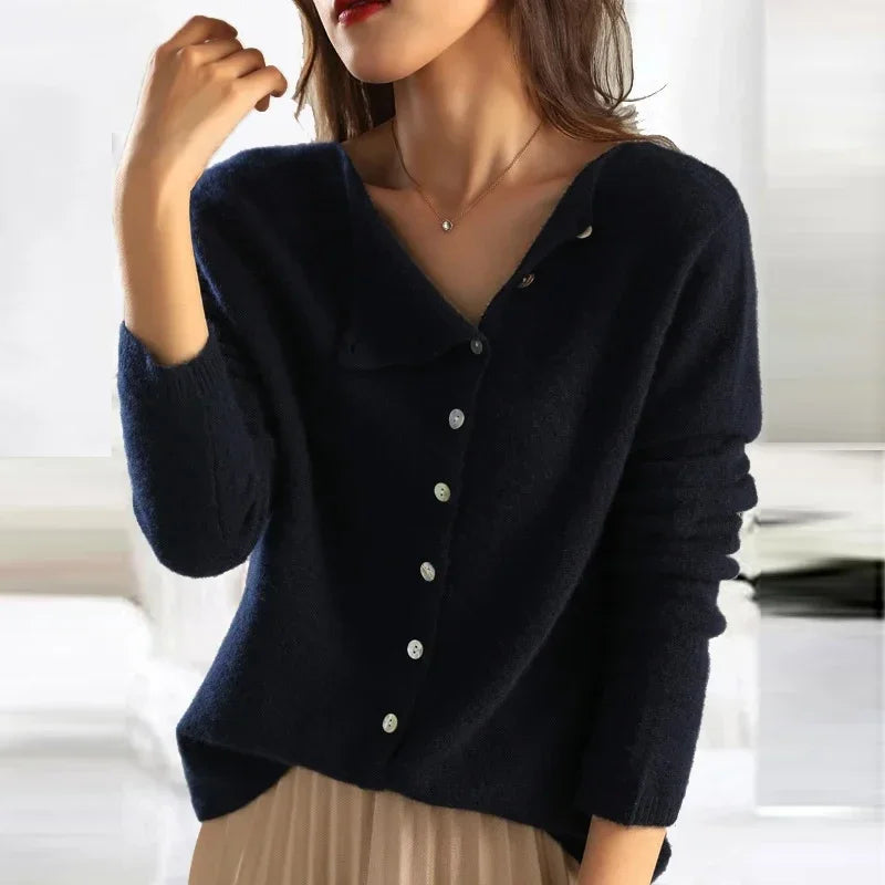 Mara dames trui – stijlvolle gebreide trui met warme stof en elegante pasvorm voor herfst & winter