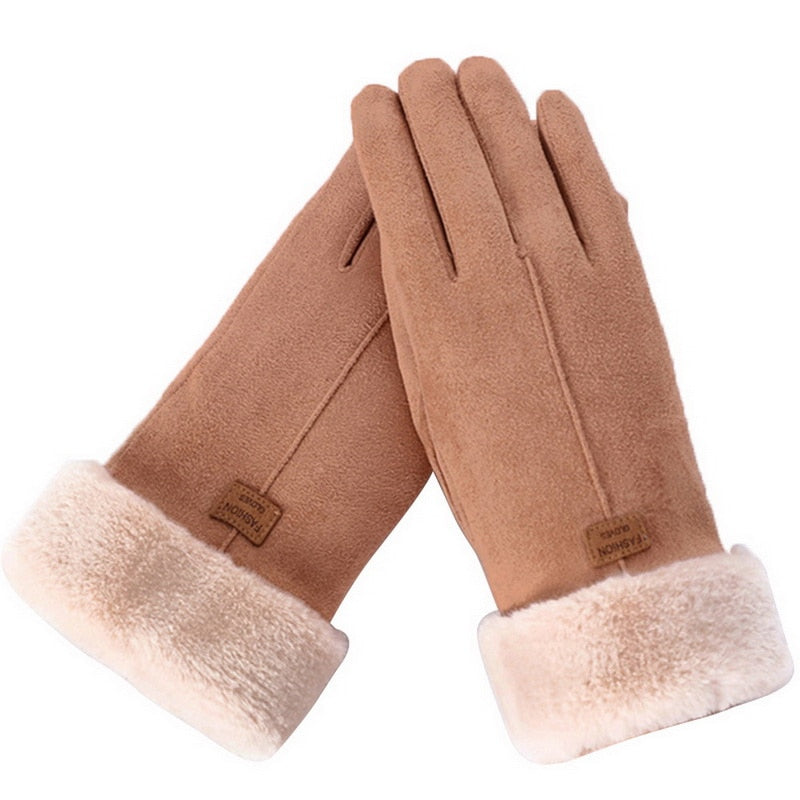 Vardi Dante Furry Handschoenen – Warme Waterdichte Dameshandschoenen met Touchscreenfunctie