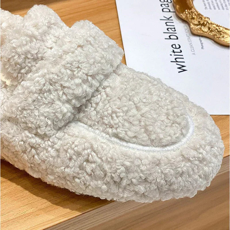 Amara CozyCloud pantoffels dames | Luxe lamswollen pantoffels | Warme ademende huispantoffels