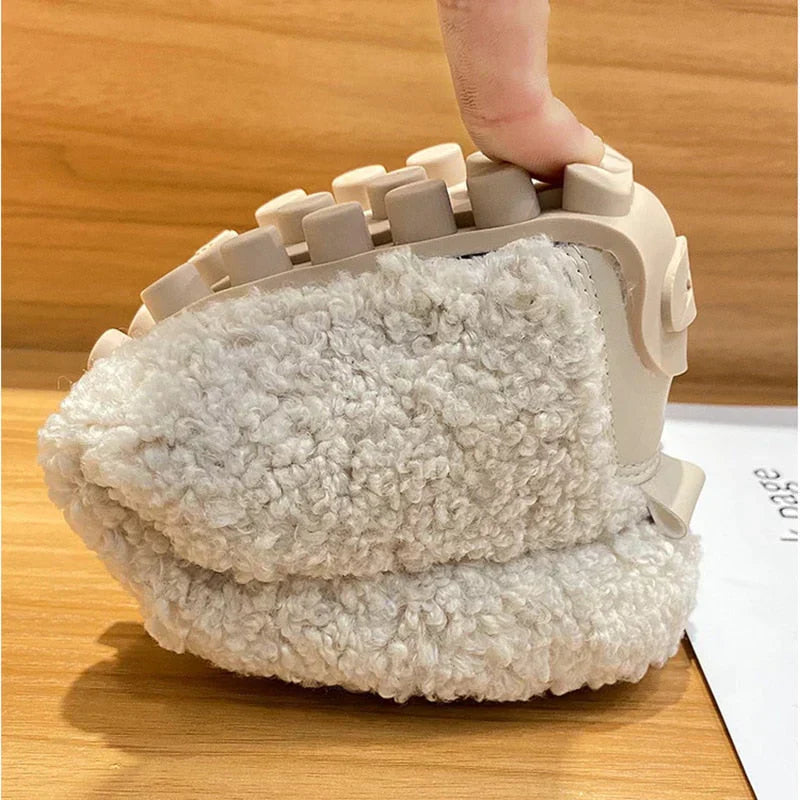 Amara CozyCloud pantoffels dames | Luxe lamswollen pantoffels | Warme ademende huispantoffels