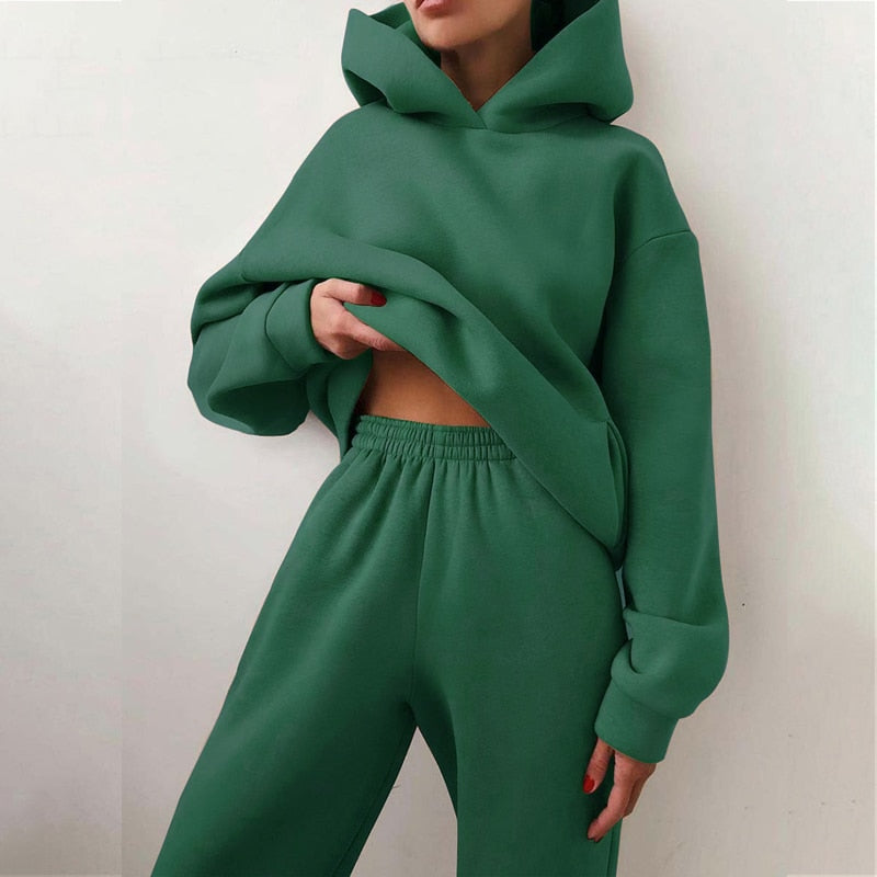Dames Ultra-Zachte Oversized Lounge Jogging Set – Luxe Comfort & Stijlvolle Pasvorm