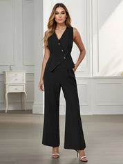 Elegante dames set – getailleerd pak met blazer en broek voor een stijlvolle look
