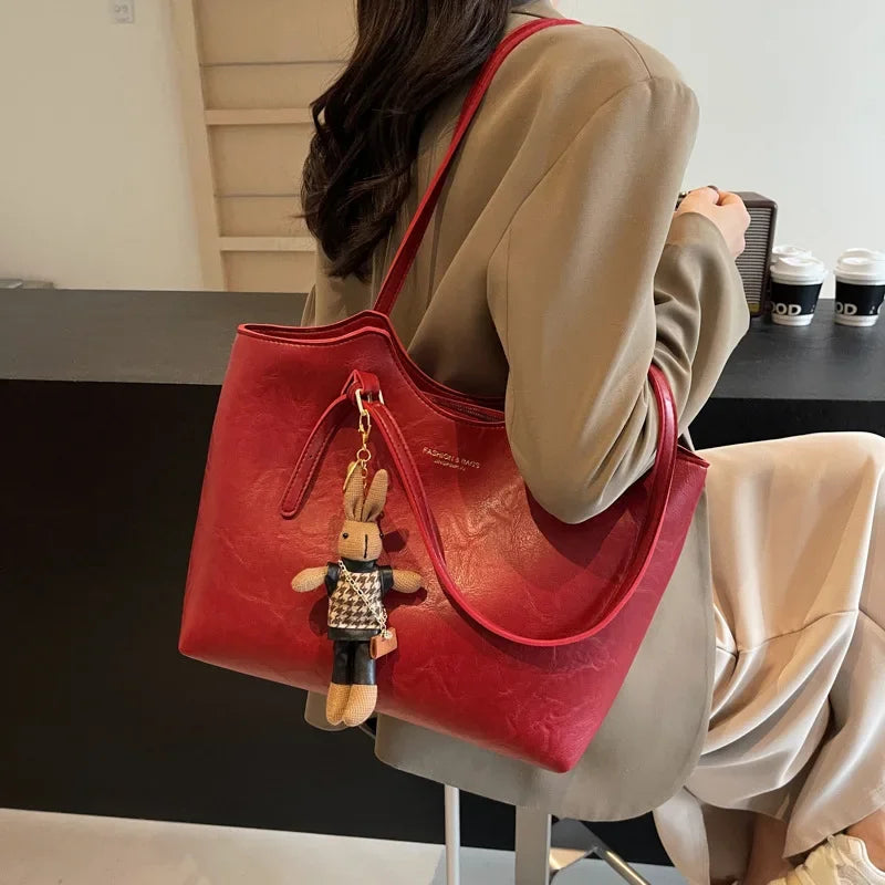 Portia Eco-Chique Tas | Duurzame dames schoudertas | Vegan leren handtas met stijlvol design