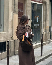 Grace dames winterjas – luxe wol trenchcoat met ceintuur en double-breasted design