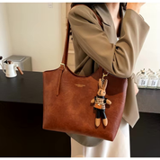 Portia Eco-Chique Tas | Duurzame dames schoudertas | Vegan leren handtas met stijlvol design