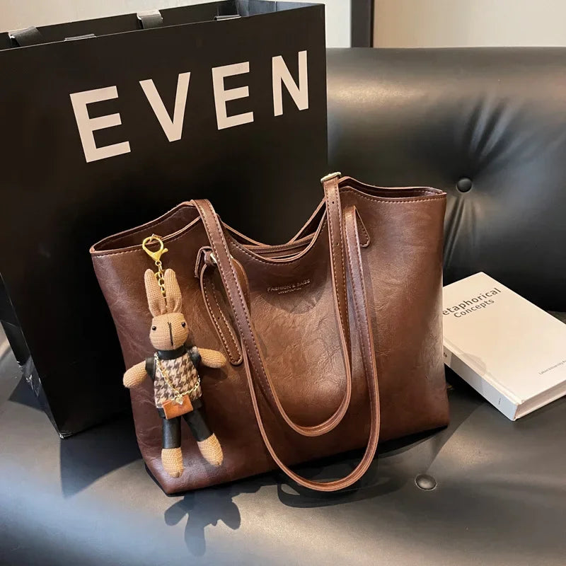 Portia Eco-Chique Tas | Duurzame dames schoudertas | Vegan leren handtas met stijlvol design