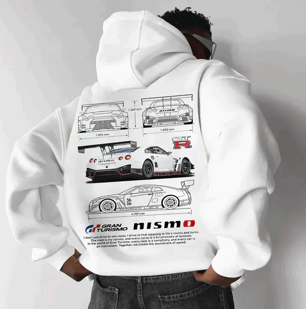 Sophia Oversized Hoodie Dames – Racing Hoodie met Unieke Mouwdetails
