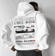Sophia Oversized Hoodie Dames – Racing Hoodie met Unieke Mouwdetails