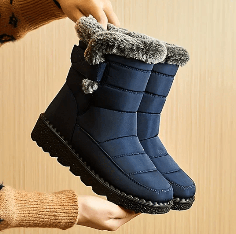 Waterdichte winterlaarzen dames – warme sneeuwschoenen met antislip zool