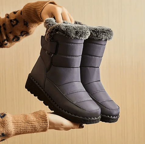 Waterdichte winterlaarzen dames – warme sneeuwschoenen met antislip zool