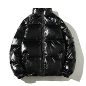 Winddichte metallic puffer winterjas heren – warme en waterafstotende jas voor koude dagen