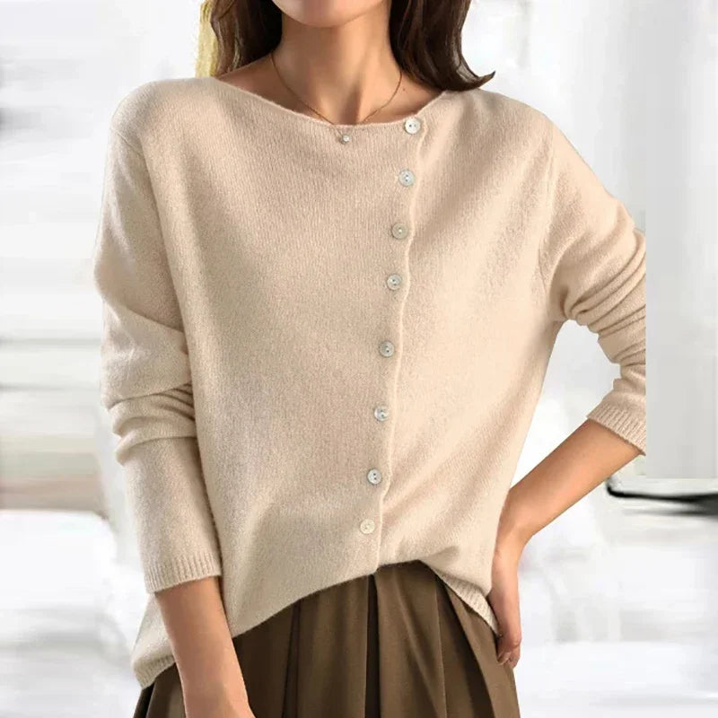 Mara dames trui – stijlvolle gebreide trui met warme stof en elegante pasvorm voor herfst & winter