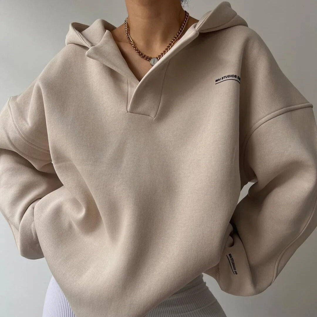 Morgan Oversized Hoodie Dames – Luxe comfort met druppel schouder