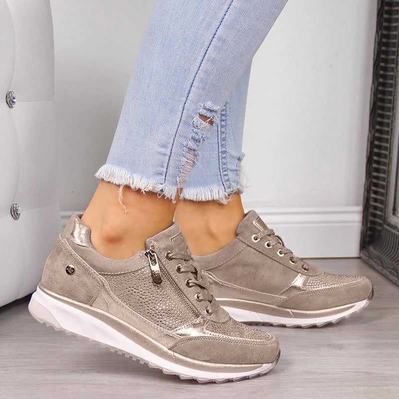 Dita wandelschoenen dames – orthopedische comfortschoenen van suède