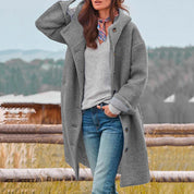 Hadley dames winterjas – warme elegante jas met capuchon