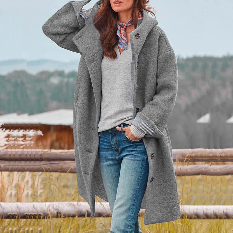 Hadley dames winterjas – warme elegante jas met capuchon
