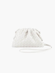 Pouch Bag – Gevlochten Design met Trekkoordsluiting voor Avonden en Events