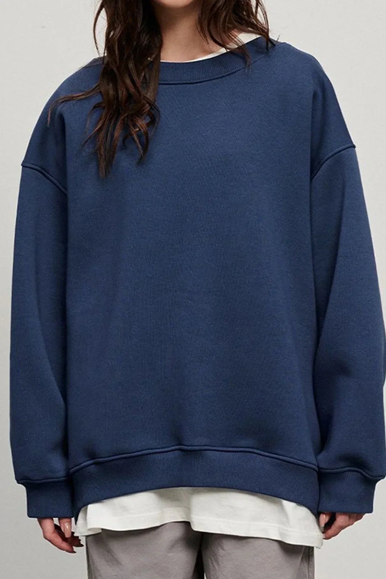 Lola Oversized Sweater Dames – Zachte Trui van Biologisch Katoen met Ronde Hals