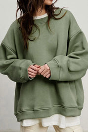Lola Oversized Sweater Dames – Zachte Trui van Biologisch Katoen met Ronde Hals