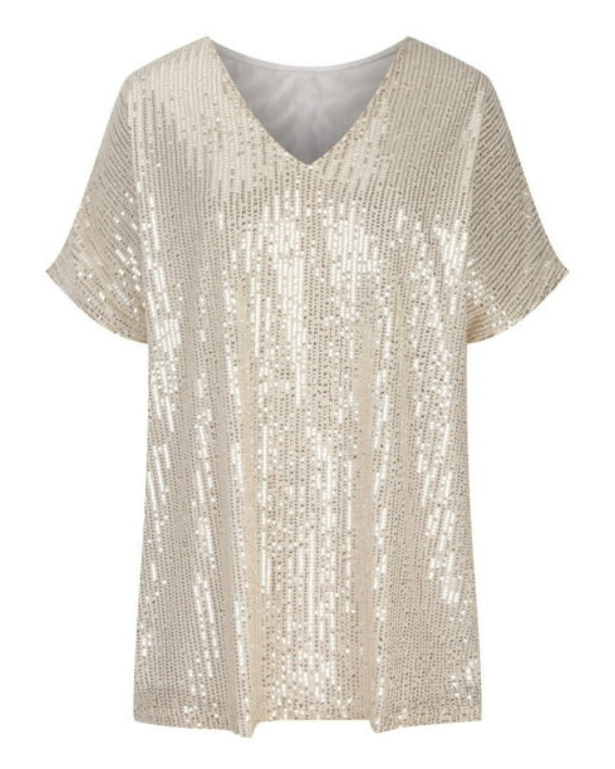 Pailletten T-shirt Dames – Stijlvol Glinsterend Shirt voor Feestelijke Gelegenheden