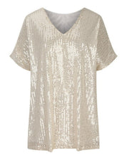 Pailletten T-shirt Dames – Stijlvol Glinsterend Shirt voor Feestelijke Gelegenheden