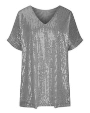 Pailletten T-shirt Dames – Stijlvol Glinsterend Shirt voor Feestelijke Gelegenheden