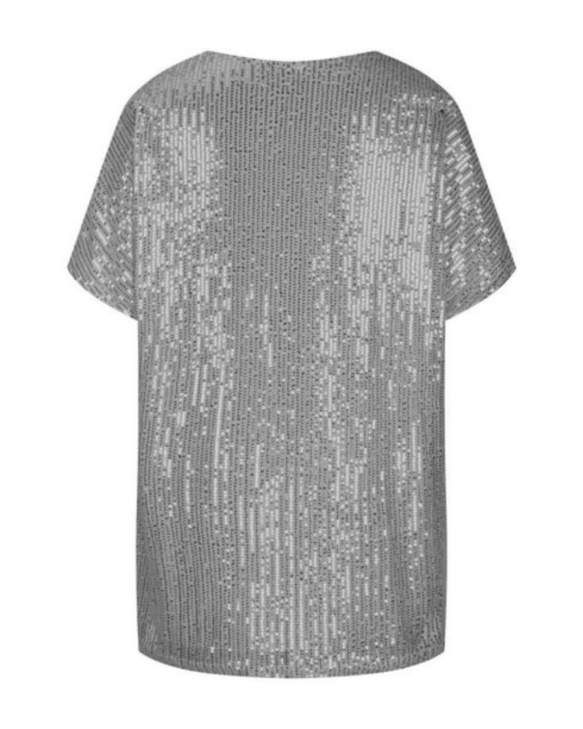 Pailletten T-shirt Dames – Stijlvol Glinsterend Shirt voor Feestelijke Gelegenheden